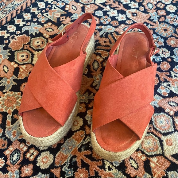 LOFT Shoes - Red Espadrille Sandals